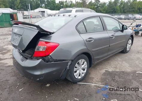 2012 Honda Civic Lx z USA, uszkodzony, nr VIN 19XFB2F59CE302949